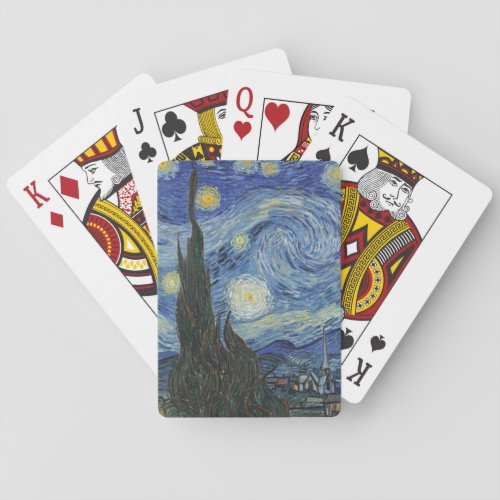 Vincent van Gogh  The Starry Night June 1889 Poker Cards