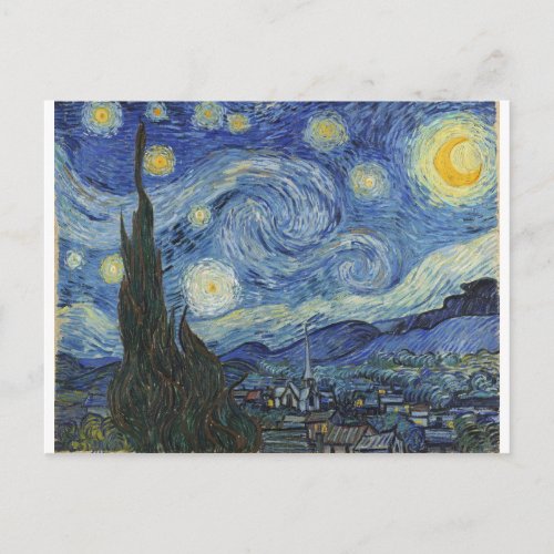Vincent van Gogh  The Starry Night June 1889 Postcard
