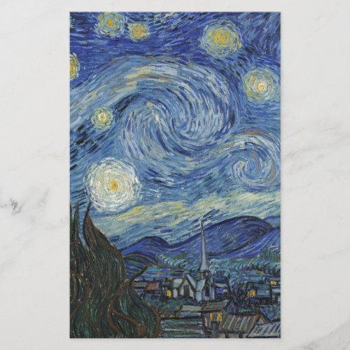 Vincent van Gogh  The Starry Night June 1889 Stationery