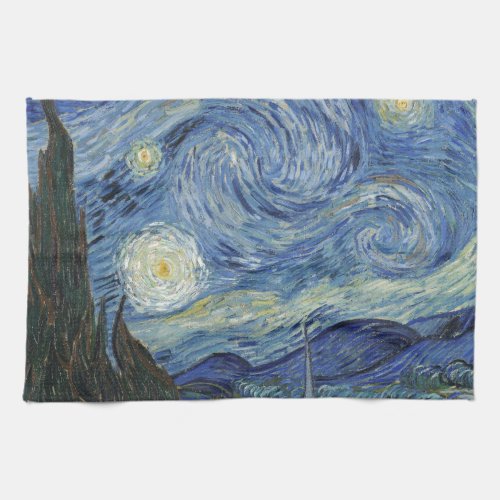 Vincent van Gogh  The Starry Night June 1889 Towel