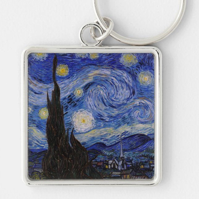 Vincent Van Gogh - The Starry night Keychain (Front)