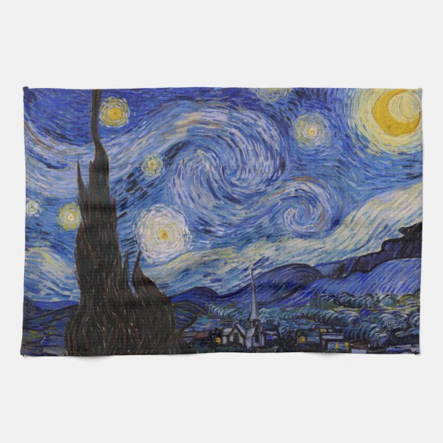Vincent Van Gogh - The Starry night Kitchen Towel (Horizontal)