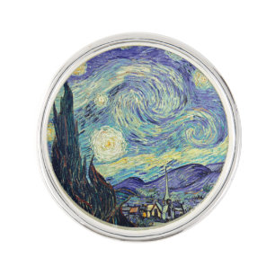 Vincent Van Gogh The Starry Night  Lapel Pin