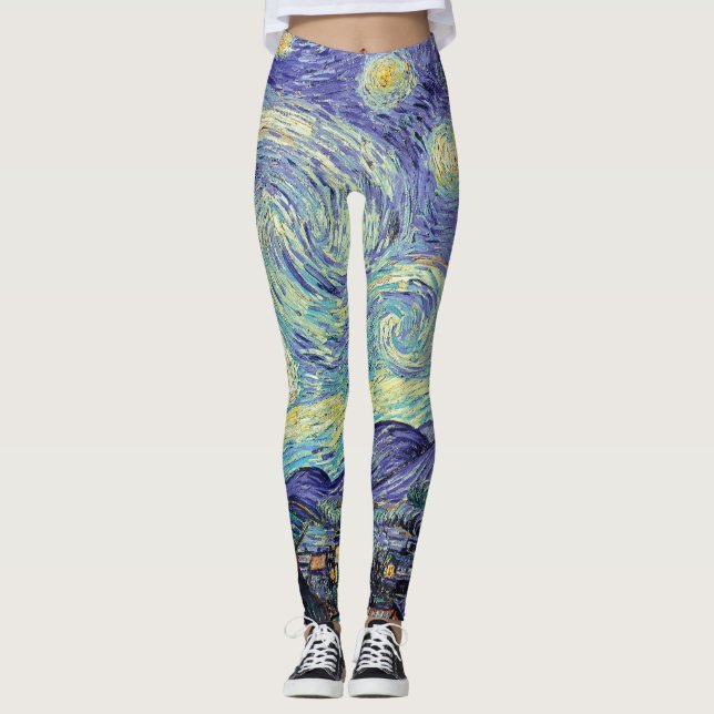 Vincent Van Gogh/ The Starry Night    Leggings (Front)