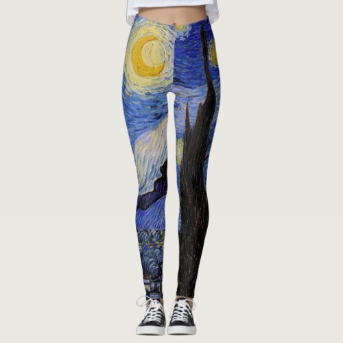 Vincent Van Gogh _ The Starry night Leggings