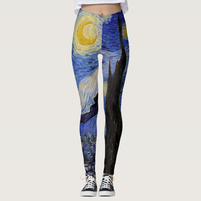 Vincent Van Gogh - The Starry night Leggings (Front)