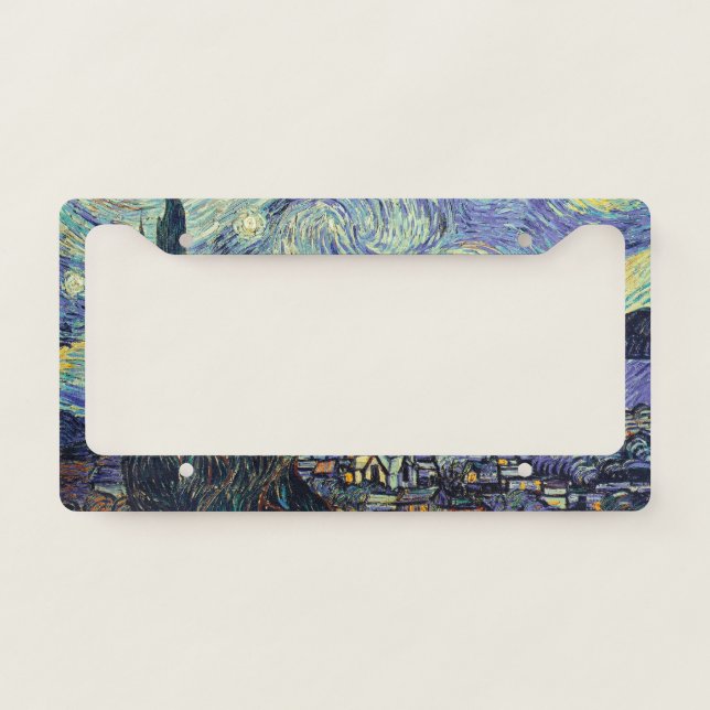 Vincent Van Gogh/ The Starry Night    License Plate Frame (Front)