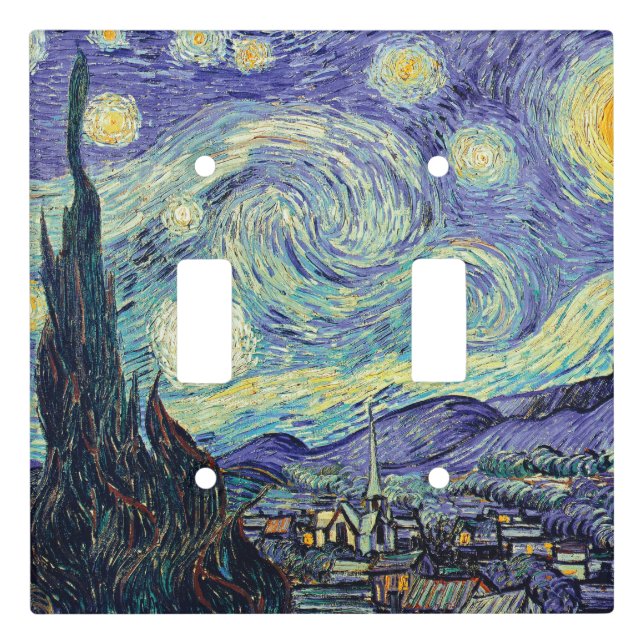 Vincent Van Gogh/ The Starry Night   Light Switch Cover (Front)