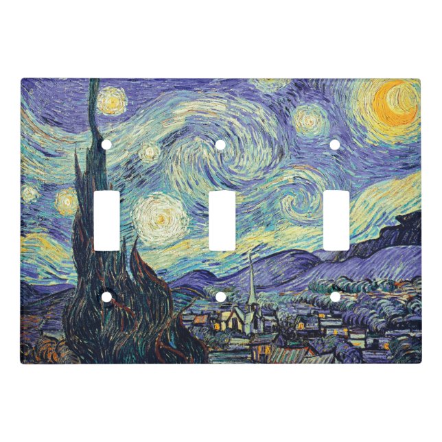 Vincent Van Gogh/ The Starry Night   Light Switch Cover (Front)