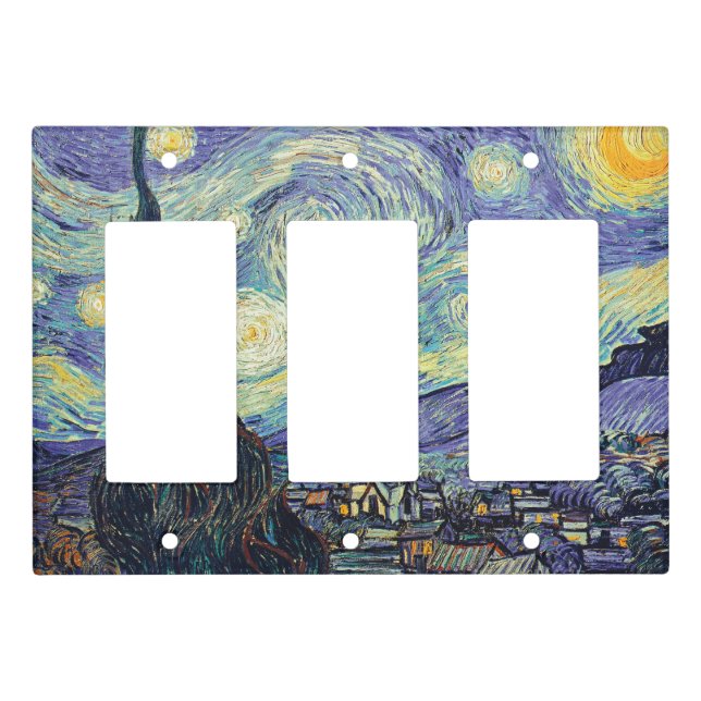 Vincent Van Gogh/ The Starry Night   Light Switch Cover (Front)