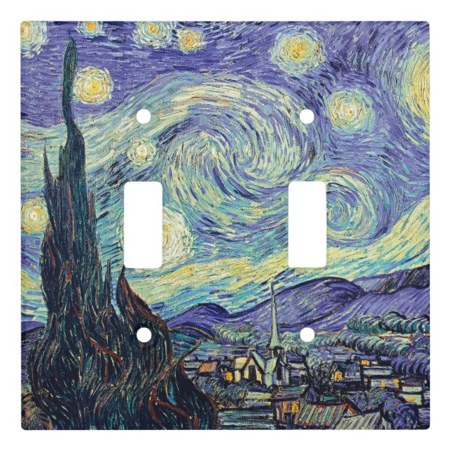 Vincent Van Gogh/ The Starry Night   Light Switch Cover (Front)