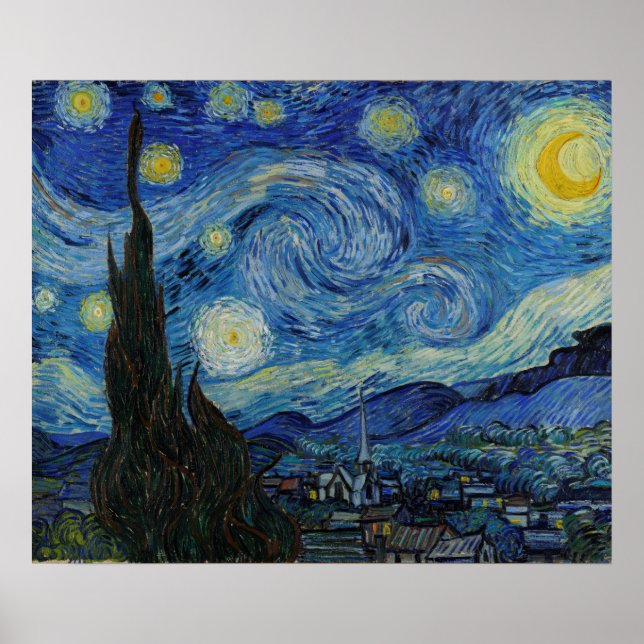Vincent van Gogh - The Starry Night | Masterpiece Poster (Front)