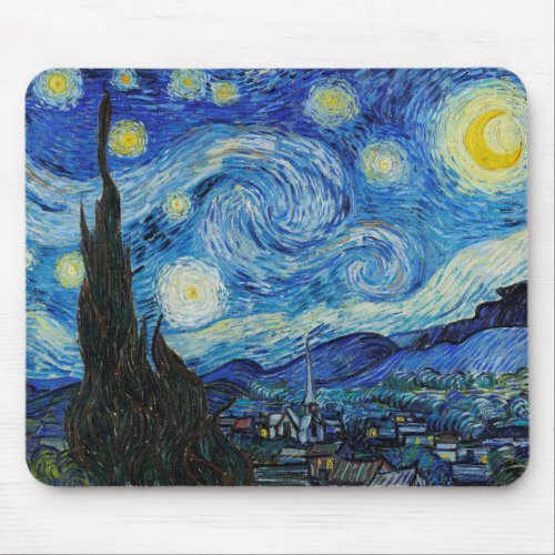 VINCENT VAN GOGH THE STARRY NIGHT MOUSE PAD