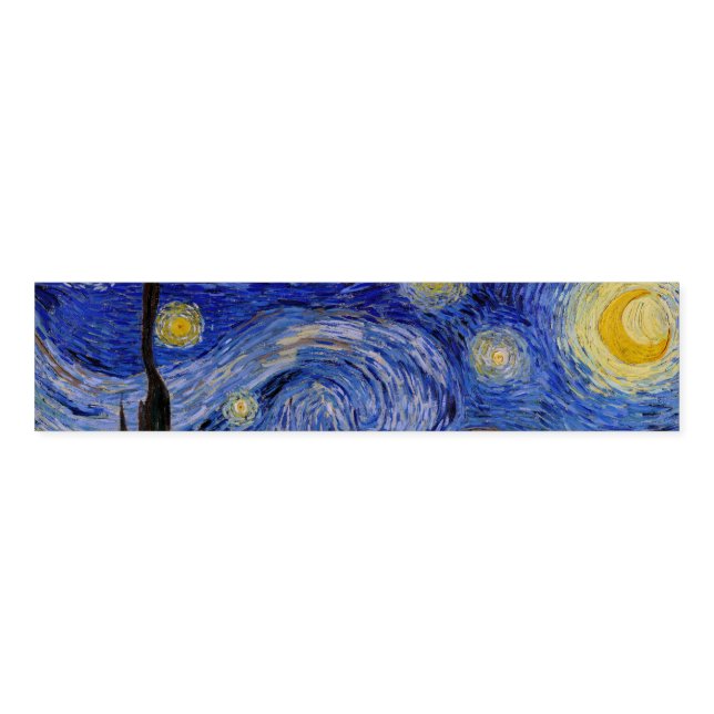 Vincent Van Gogh - The Starry night Napkin Bands (Unfolded)
