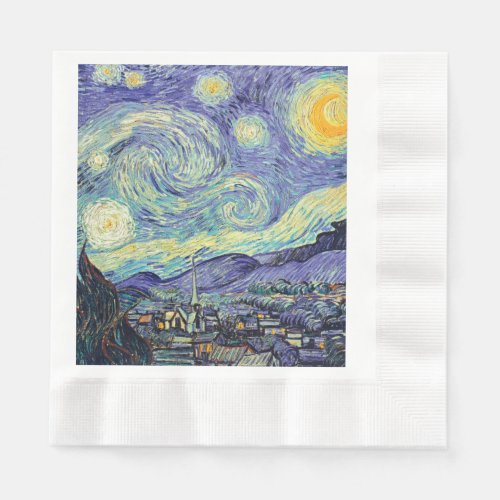 Vincent Van Gogh The Starry Night    Napkins