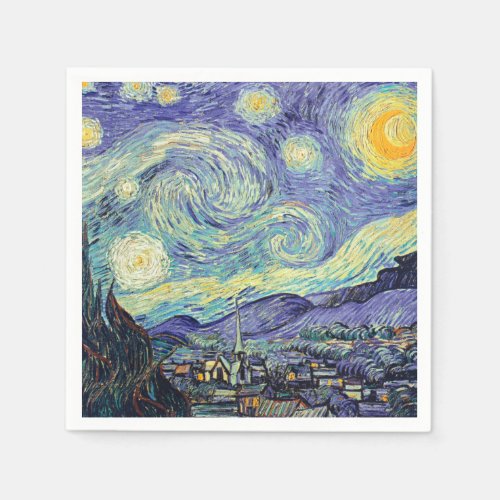 Vincent Van Gogh The Starry Night    Napkins