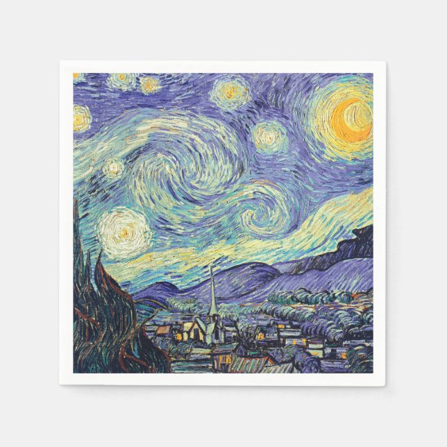 Vincent Van Gogh/ The Starry Night    Napkins (Front)