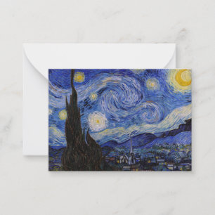 Vincent Van Gogh - The Starry night Note Card