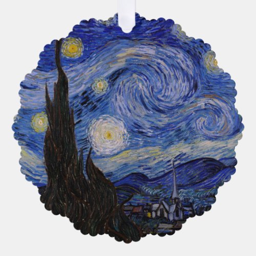 Vincent Van Gogh _ The Starry night Ornament Card