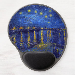 Vincent Van Gogh, The Starry Night painting Gel Mouse Pad