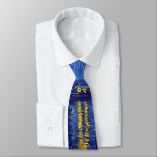 Vincent Van Gogh, The Starry Night painting Neck Tie
