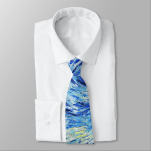 Vincent Van Gogh, The Starry Night painting Neck Tie