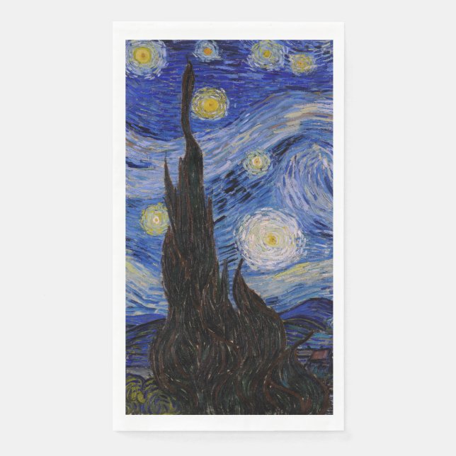 Vincent Van Gogh - The Starry night Paper Guest Towels (Front)