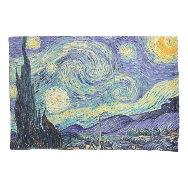 Vincent Van Gogh The Starry Night   Pillow Case (Front)