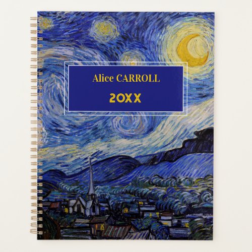 Vincent Van Gogh _ The Starry night Planner