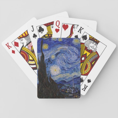 Vincent Van Gogh _ The Starry night Playing Cards