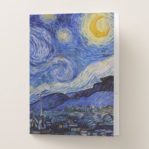 Vincent Van Gogh _ The Starry night Pocket Folder
