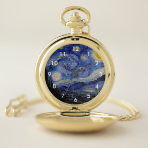 Vincent Van Gogh - The Starry night Pocket Watch