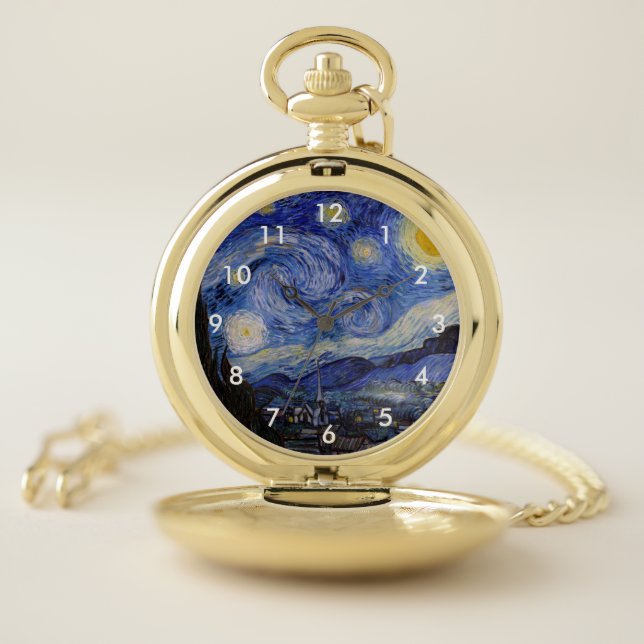 Vincent Van Gogh - The Starry night Pocket Watch (Inside)