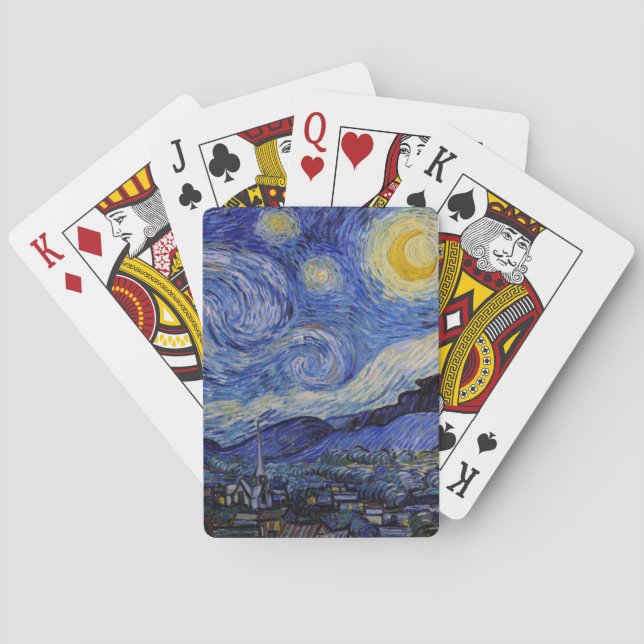 Vincent Van Gogh - The Starry night Poker Cards (Back)