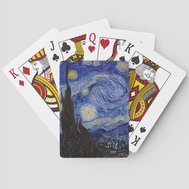 Vincent Van Gogh - The Starry night Poker Cards (Back)