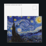 Vincent Van Gogh - The Starry night Postcard<br><div class="desc">The Starry Night / La nuit etoilee - Vincent van Gogh,  1889</div>