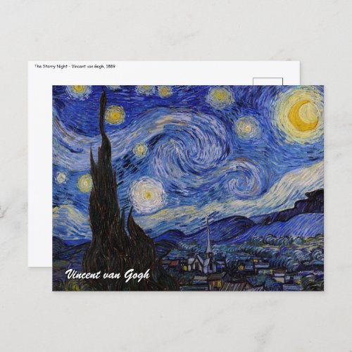 Vincent Van Gogh _ The Starry night Postcard