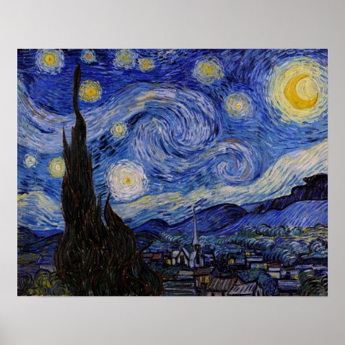 Vincent Van Gogh _ The Starry night Poster