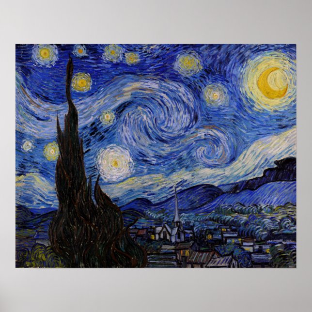 Vincent Van Gogh - The Starry night Poster (Front)