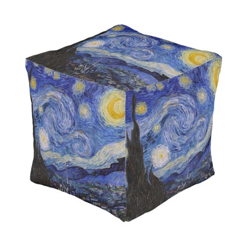 Vincent Van Gogh _ The Starry night Pouf