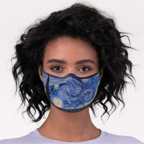 Vincent Van Gogh _ The Starry night Premium Face Mask