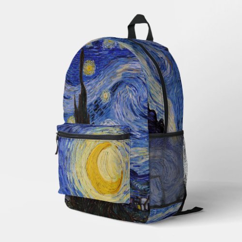 Vincent Van Gogh _ The Starry night Printed Backpack