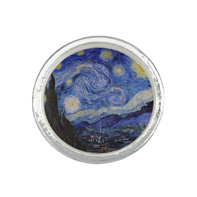 Vincent Van Gogh - The Starry night Ring (Front)