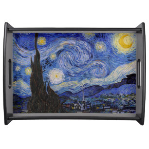 Vincent Van Gogh - The Starry night Serving Tray