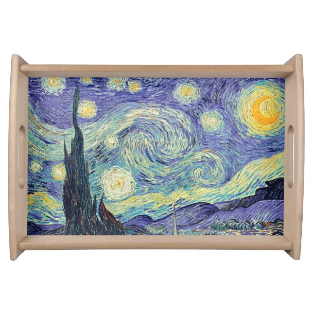 Vincent Van Gogh/ The Starry Night    Serving Tray (Front)