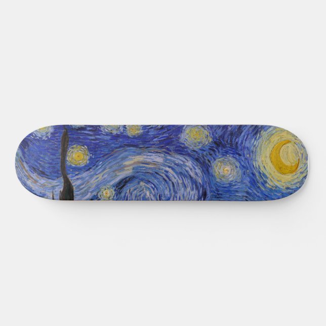 Vincent Van Gogh - The Starry night Skateboard (Horz)