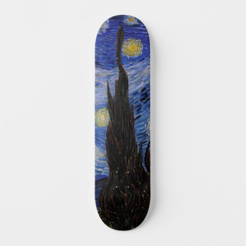 Vincent Van Gogh _ The Starry night Skateboard