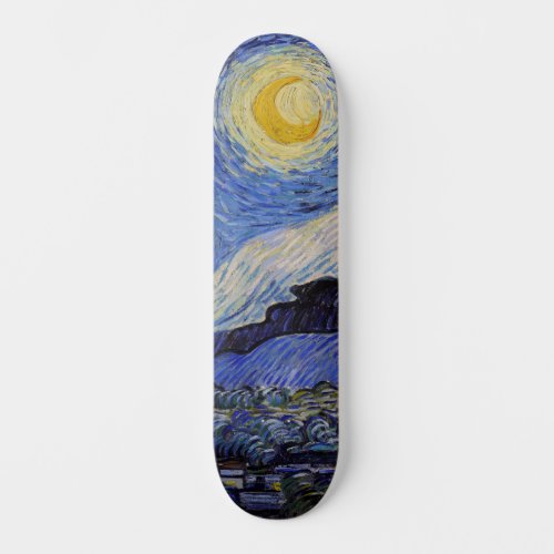 Vincent Van Gogh _ The Starry night Skateboard