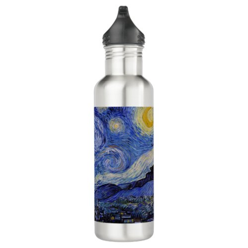 Vincent Van Gogh _ The Starry night Stainless Steel Water Bottle