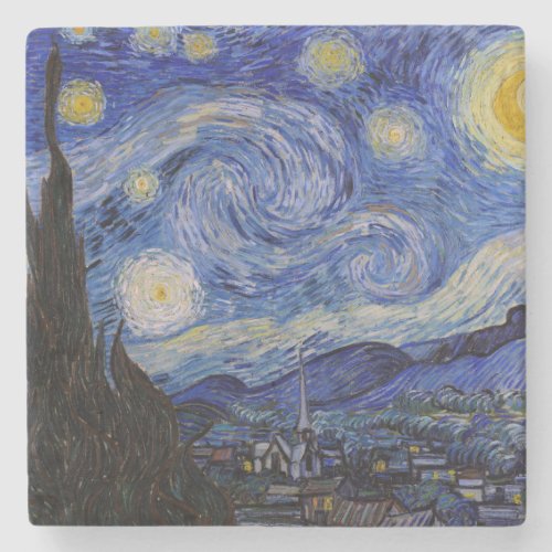 Vincent Van Gogh _ The Starry night Stone Coaster